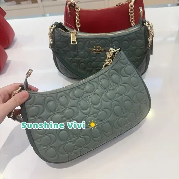NWT Coach Teri Shoulder Bag In Signature Leather CY674